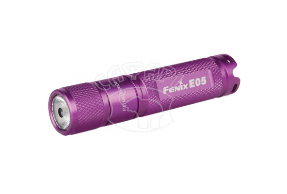 кишеньковий тактичний ліхтар Fenix E05 CREE XP-E фіолетовий