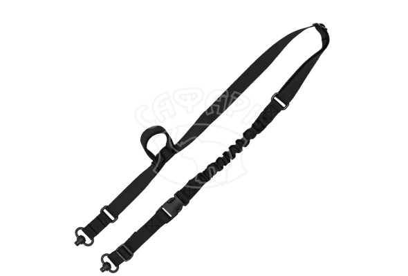 Ремень двухточечный GrovTec с QD-антабками  черный