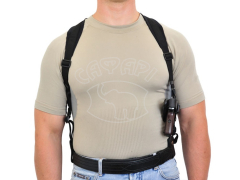 Кобура поясная/ плечевая со скобой A-Line с синтетическим креплением для Форт-17