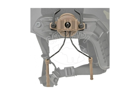 Кріплення адаптер на каску шолом HL-ACC-43-T для навушників Peltor/Earmor/Walkers (tan)