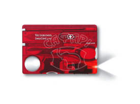 Нож-кредитка Victorinox SwissCard LITE Red с фонариком купить