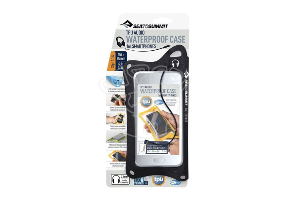 Водонепроницаемый чехол c аудиоразъемом Sea To Summit TPU Audio W/P Case for Smartphone Black