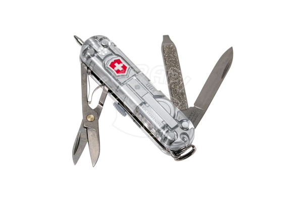 Мультитул-брелок Victorinox Signature Lite з лихтариком та ручкою Transparant