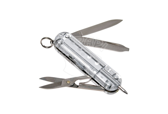 Мультитул-брелок Victorinox Signature Lite з лихтариком та ручкою Transparant