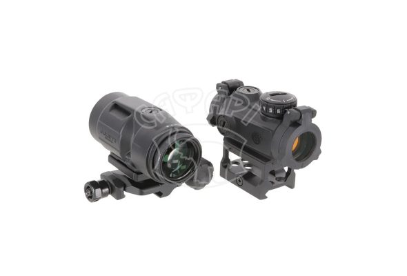 SORJ72001 COMBO Kit Sig Optics ROMEO-MSR 2 MOA RED DOT, JULIET3-MICRO 3X22MM Magnifier	, шт