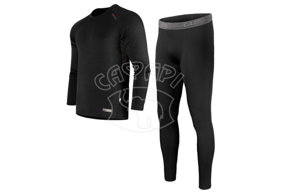 Термобілизна Camo-Tec Polarheat guadro stretch Black